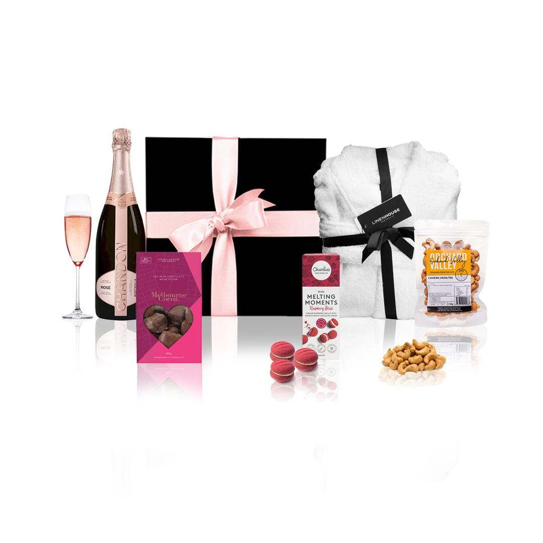 The Champagne & Linen Indulgence Hamper
